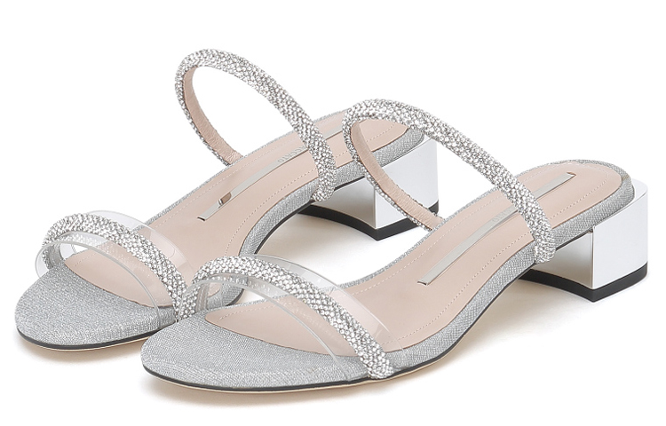 Lookbook Staccato 思加圖 仙女鞋水鑽涼鞋 銀/白