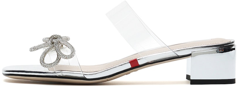 思加圖 蝴蝶結 時尚休閒高跟鞋 女鞋 銀色 Buy 思加圖 蝴蝶結 時尚休閒高跟鞋 女鞋 銀色