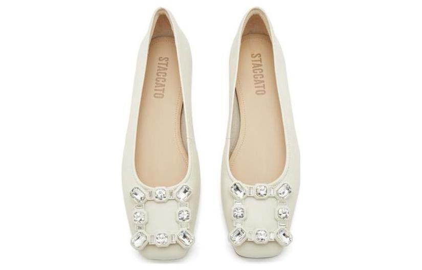 Shop Staccato Leather Commuter Square Toe Slip-On Flats 'Women's Edition' 9UR39AQ3
