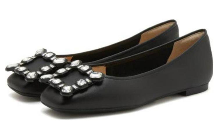 Details for Staccato Leather Commuter Square Toe Slip-On Flats 'Women's Edition' 9UR39AQ3