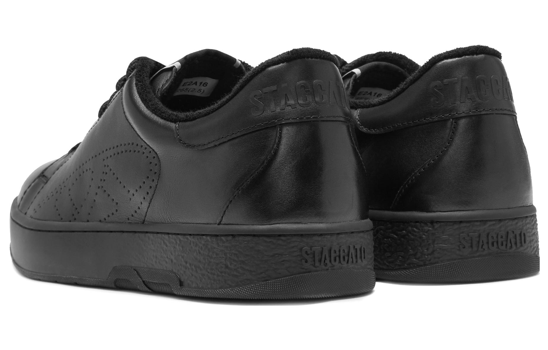 Staccato Leather Sneakers 'Gentleman's Ebony' 圖 3