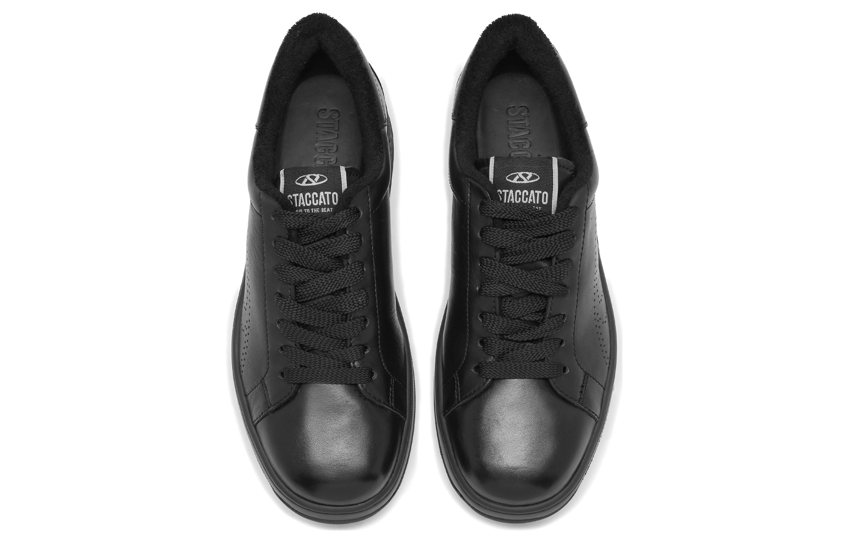 Staccato Leather Sneakers 'Gentleman's Ebony' 圖 4