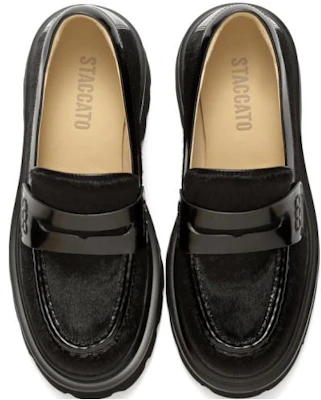 Staccato Retro Chunky Slip-On Loafers '5.5cm Unisex Essential Black' H8335CA3 Shop Staccato Retro Chunky Slip-On Loafers '5.5cm Unisex Essential Black' H8335CA3