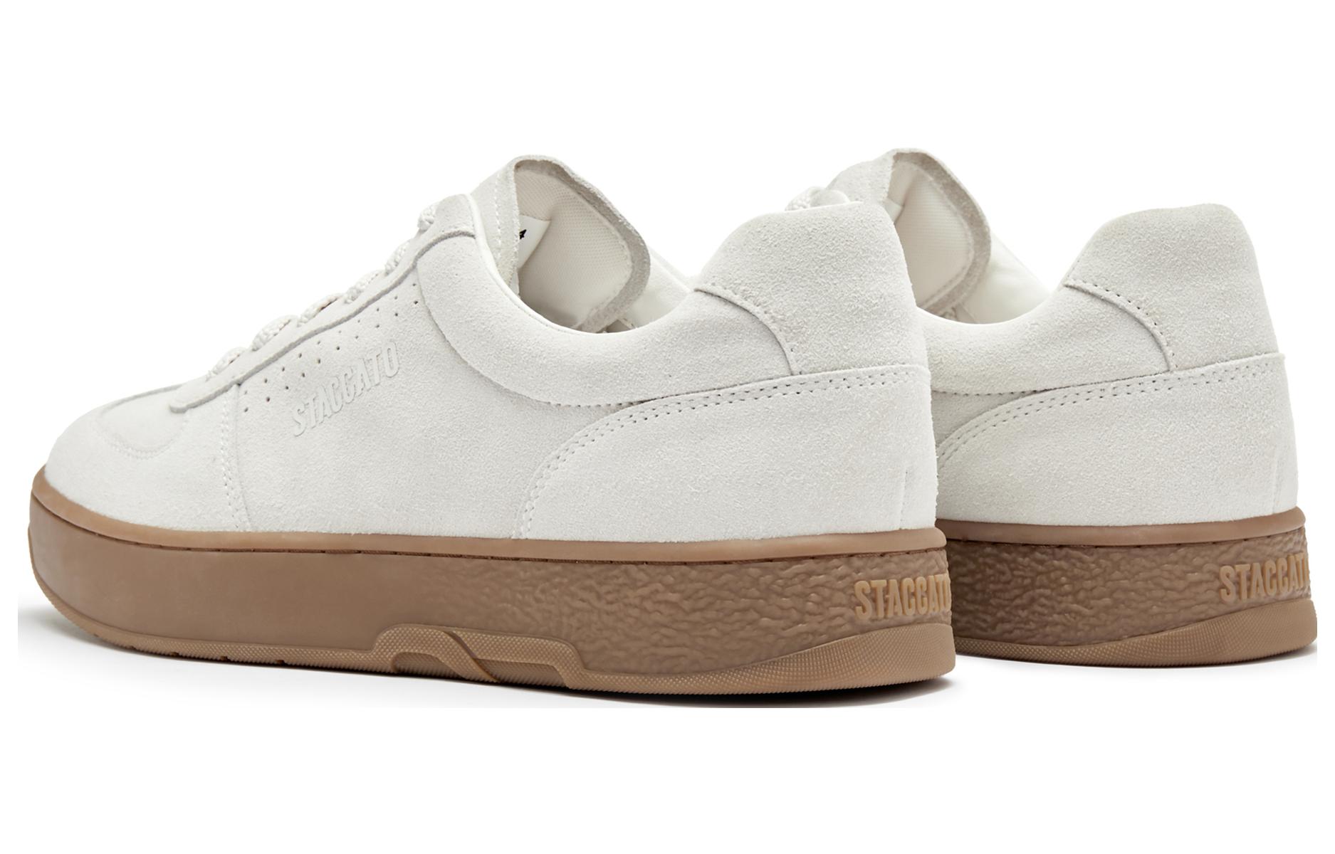 Shop Staccato Retro Low-Top 'White Leather' E2A24CM3