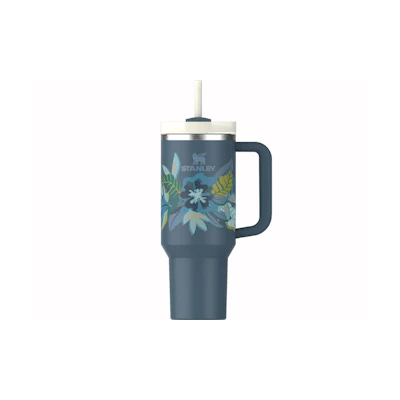 Stanley The Mother's Day Flowstate Quencher 40oz Tumbler Blue Spruce Tropic