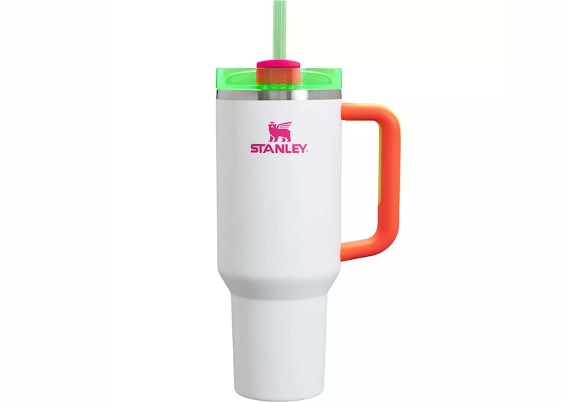 Buy Stanley The Spring Fling Collection Flowstate Quencher 40oz Tumbler White Neon