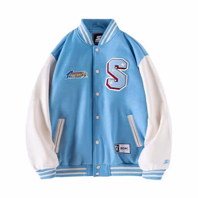 STARTER × King of Fighters Collaboration Casual Patchwork Jacket. STG4C2899M