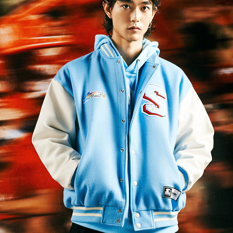 Shop Jaket Kolaborasi STARTER × King of Fighters Casual Patchwork. STG4C2899M