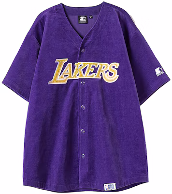 STARTER × NBA Lakers V-Neck Baseball Jersey Purple Unisex Couple's Edition. STH2C7699M-PU02 Buy STARTER × NBA Lakers V-Neck Baseball Jersey Purple Unisex Couple's Edition. STH2C7699M-PU02
