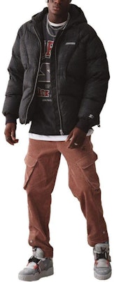 STARTER Jaket Hoodie Hitam Lengan Panjang Bahan Katun dengan Resleting. STH4C3303M Shop STARTER Jaket Hoodie Hitam Lengan Panjang Bahan Katun dengan Resleting. STH4C3303M