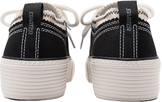 STARTER 星星刺繡 美式復古拼接系帶低幫厚底帆布鞋 黑色 Purchase STARTER 星星刺繡 美式復古拼接系帶低幫厚底帆布鞋 黑色