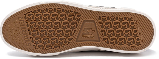 STARTER 星星刺繡 美式復古拼接系帶低幫厚底帆布鞋 黑色 Details for STARTER 星星刺繡 美式復古拼接系帶低幫厚底帆布鞋 黑色