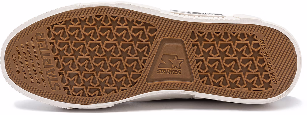 STARTER 黑色星星刺绣拼接系带厚底帆布休闲鞋 STG3S6007M-BK02 Details for STARTER 黑色星星刺绣拼接系带厚底帆布休闲鞋 STG3S6007M-BK02