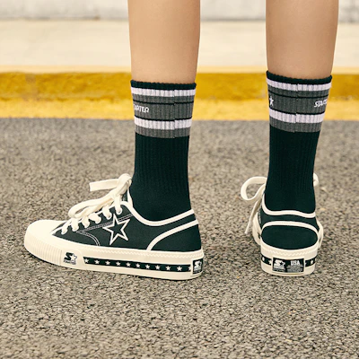 STARTER Sepatu Kanvas Renda Bintang Retro Street Amerika - Hitam STG2S6010M-BK01 Details for STARTER Sepatu Kanvas Renda Bintang Retro Street Amerika - Hitam STG2S6010M-BK01