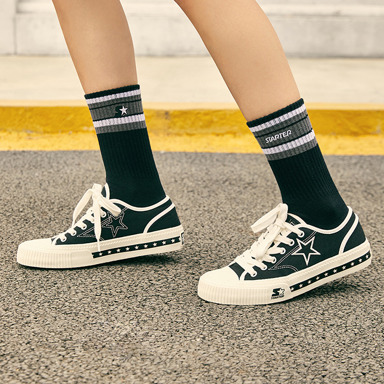 Sizing STARTER Sepatu Kanvas Renda Bintang Retro Street Amerika - Hitam STG2S6010M-BK01