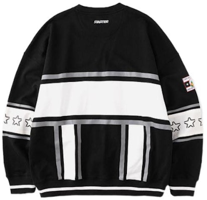 STARTER Retro Hitam Pullover Sweatshirt dengan Cetak Logo Bintang. STH4C1202 Lookbook STARTER Retro Hitam Pullover Sweatshirt dengan Cetak Logo Bintang. STH4C1202