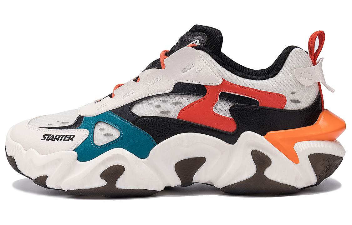 STARTER 'White Red Colorblock Dad Shoes'