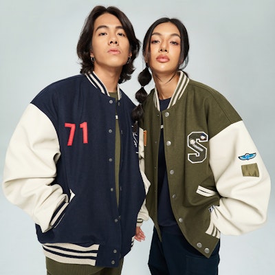 STARTER Jaket Varsity Grafik Alphanumeric Unisex SA34BJ103U 4