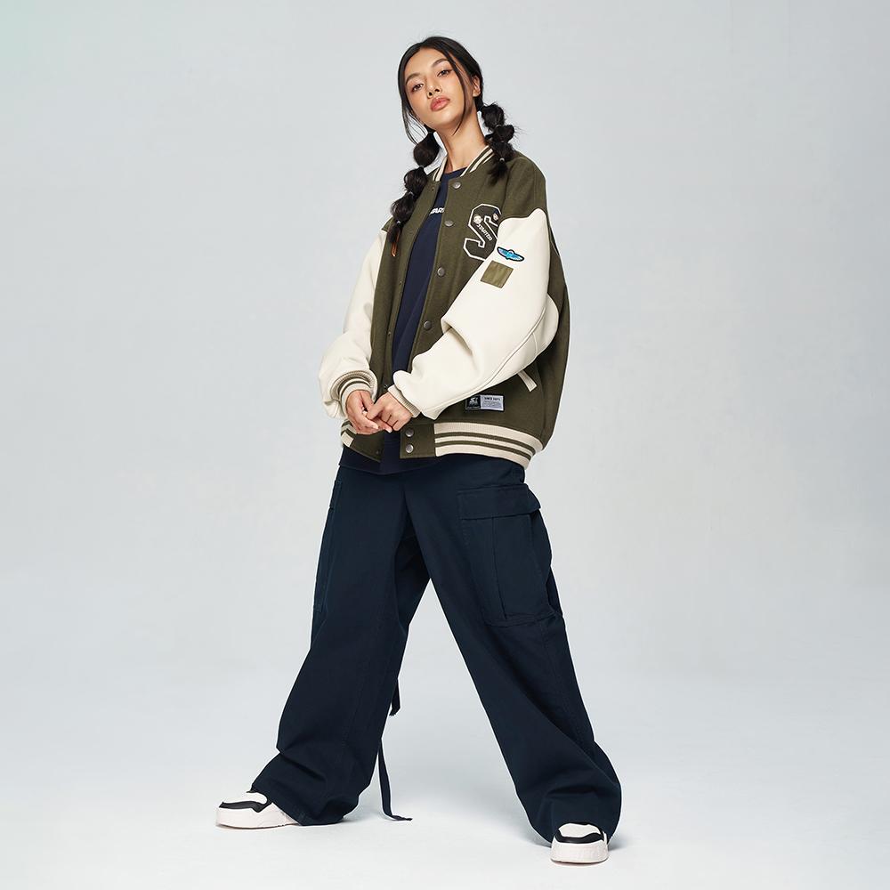 Shop STARTER Jaket Varsity Grafik Alphanumeric Unisex SA34BJ103U