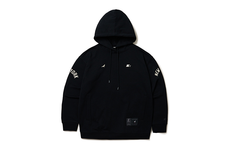 STARTER Big Logo Pullover Hoodie Unisex Black SA34HD101U