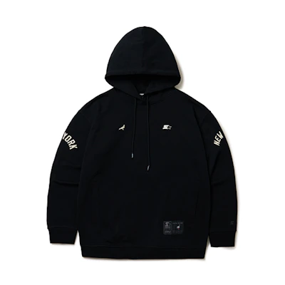 STARTER Big Logo Pullover Hoodie Unisex Black SA34HD101U