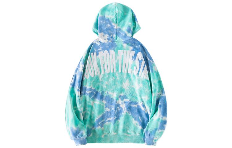 STARTER Blue Tie-Dye Logo Print Pullover Sweatshirt Unisex Summer Style STH1C0814-BL29
