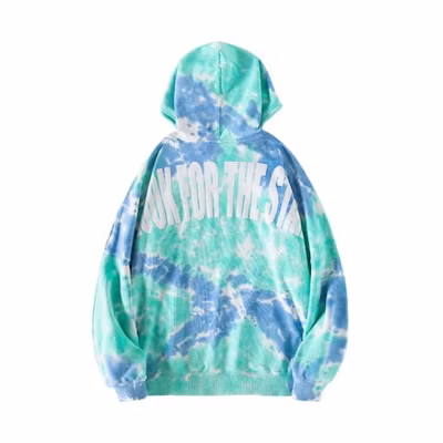 STARTER Blue Tie-Dye Logo Print Pullover Sweatshirt Unisex Summer Style STH1C0814-BL29