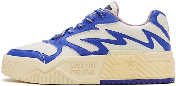 STARTER 音浪VOL系列 復古撞色百搭休閒厚底 增高 低筒 板鞋 男款 藍白 Buy STARTER 音浪VOL系列 復古撞色百搭休閒厚底 增高 低筒 板鞋 男款 藍白