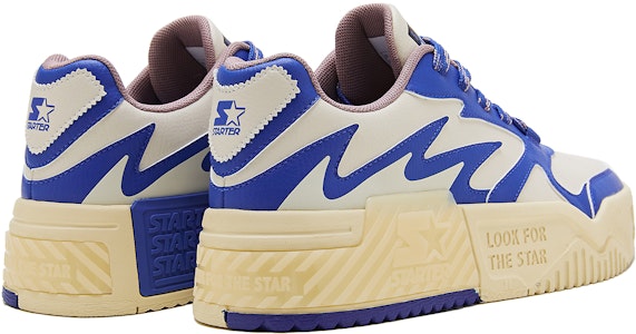 STARTER 音浪VOL系列 復古撞色百搭休閒厚底 增高 低筒 板鞋 男款 藍白 Shop STARTER 音浪VOL系列 復古撞色百搭休閒厚底 增高 低筒 板鞋 男款 藍白