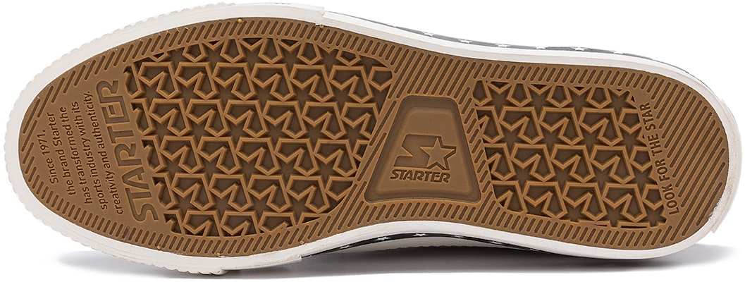 STARTER 星星鞋 刺繡美式復古拼接綁帶低幫厚底帆布鞋 淺灰色 Purchase STARTER 星星鞋 刺繡美式復古拼接綁帶低幫厚底帆布鞋 淺灰色