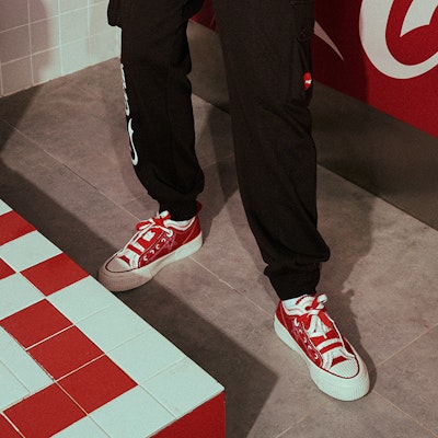 STARTER Canvas Vulcanized 'Red Embroidered Star' STG3S6006M-RE01 Cheap STARTER Canvas Vulcanized 'Red Embroidered Star' STG3S6006M-RE01