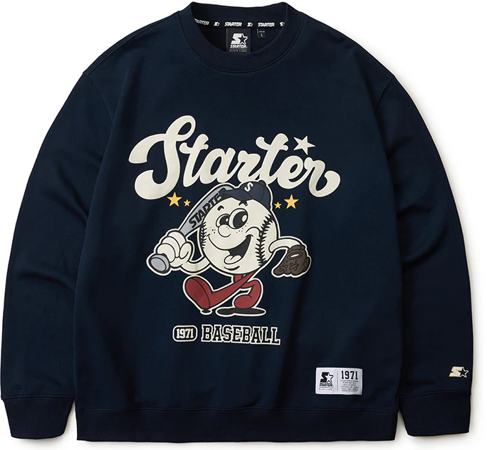 starter-cartoon-graphic-crewneck-sweatshirt-unisex-casual-sa-33-sw-003-u