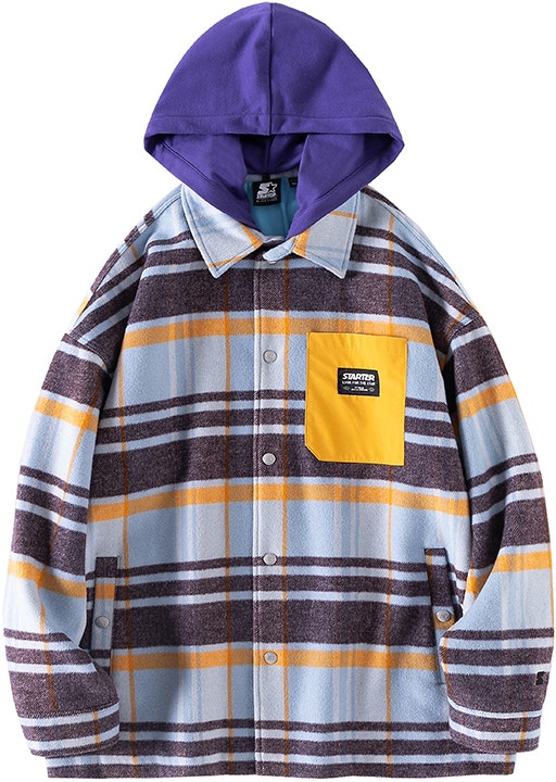 starter-checkered-patchwork-detachable-hood-jacket-unisex-blue-stg-4-c1015-m-bl-03