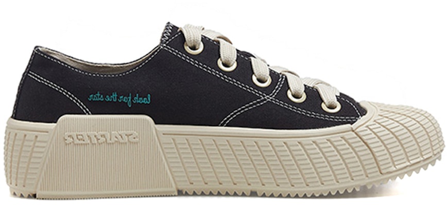 STARTER 美式學院經典復古潮流厚底低幫帆布鞋 黑色 Order STARTER 美式學院經典復古潮流厚底低幫帆布鞋 黑色