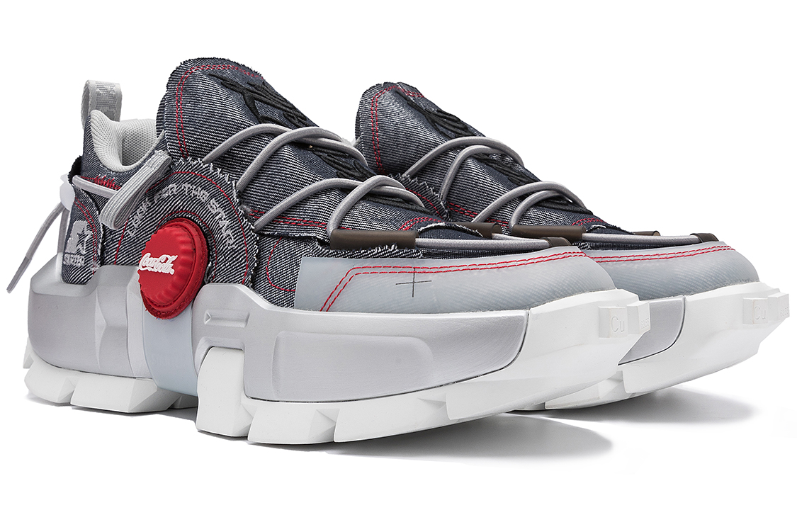 Lookbook STARTER Coca Cola x Chunky Dad Shoes 'Plateado Futurista Gris' STG3S2099M-GL01