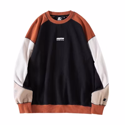 STARTER Colorblock Oversized Crewneck Pullover Sweatshirt Unisex STG4C1210_TK