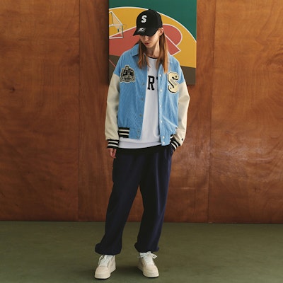 Jaket Varsity Unisex Vintage Corduroy Letterman STARTER. STH3C1001M 5