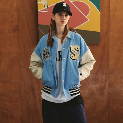 Jaket Varsity Unisex Vintage Corduroy Letterman STARTER. STH3C1001M 6