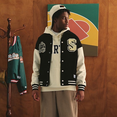 Jaket Varsity Unisex Vintage Corduroy Letterman STARTER. STH3C1001M 12