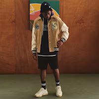 Shop STARTER Corduroy Letterman Vintage Varsity Jacket Unisex. STH3C1001M