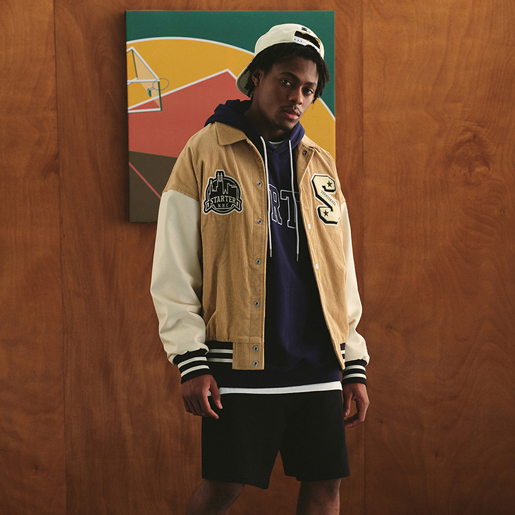 Purchase Jaket Varsity Unisex Vintage Corduroy Letterman STARTER. STH3C1001M