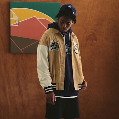 Jaket Varsity Unisex Vintage Corduroy Letterman STARTER. STH3C1001M 1