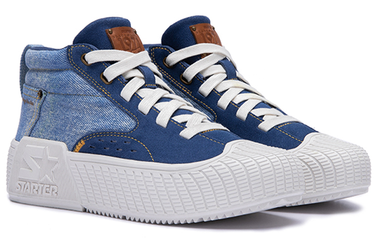 STARTER Denim Mid-Top Sneakers 'Blue Denim' 圖 3