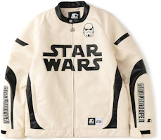 STARTER Fleece-Lined Zip Jacket Unisex - Birch White STH4C6997M-WH13 STARTER Fleece-Lined Zip Jacket Unisex - Birch White STH4C6997M-WH13