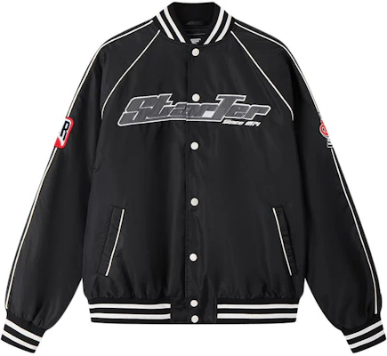 STARTER FW24 Unisex Casual Fashion Baseball Jacket - Black SA44BJ003U Buy STARTER FW24 Unisex Casual Fashion Baseball Jacket - Black SA44BJ003U