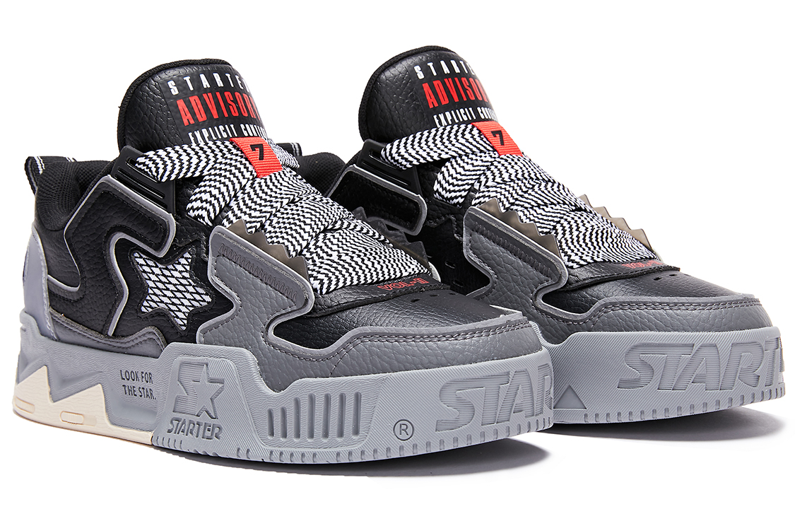 STARTER Gen 2 Wave VOL Low Top Sneakers 'Black Grey Patchwork' 圖 3