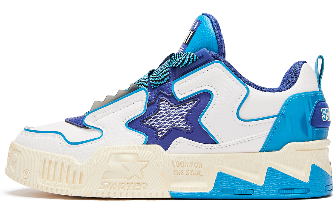 STARTER Generation 2 Vol. Low Top 'Patchwork Blue Star' STH4S6008M-WH16