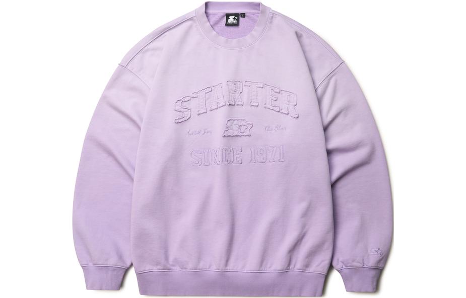 STARTER Gradient Letter Pattern Unisex Oversized Crewneck Sweatshirt SA33SW005_TK