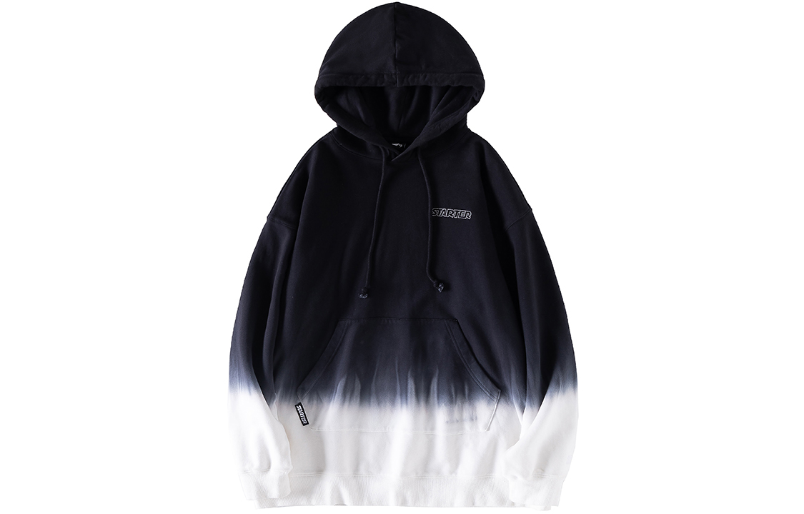 STARTER Gradient Letter Print Hoodie Black Casual Wear STG4C0805M-BK01