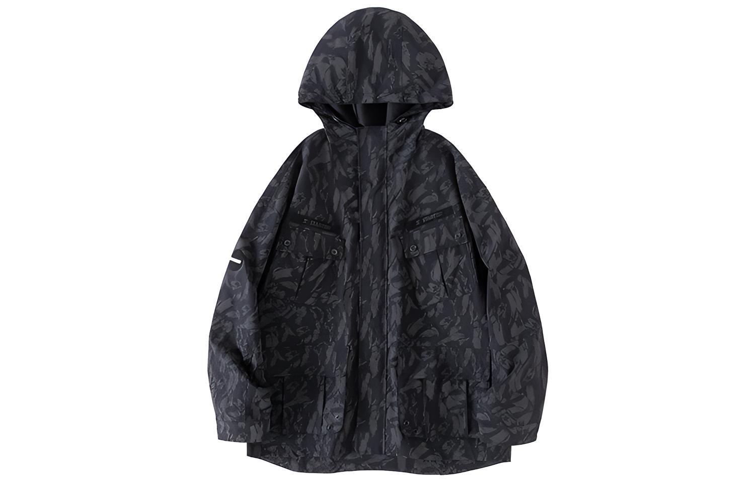 STARTER Graphic Print Casual Loose Hoodie Jacket Unisex STG4C1007M-BK01